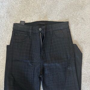 J Brand Black Textured Jeans